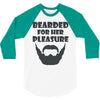 mens bearded 3/4 Sleeve Shirt