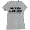 under new management just married Ladies Fitted T-Shirt