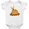 corgi pumpkin Baby Bodysuit