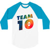 team 10 colorful 3/4 Sleeve Shirt