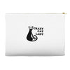 crazy cat lady Accessory Pouches