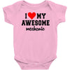 i love my awesome mechanic Baby Onesie