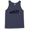 evolution of table tennis or ping pong mens black t shirt top Tank Top