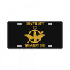 District 12 We Salute You License Plate