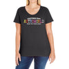 greeting from astroworld wish you were here white Ladies Curvy T-Shirt