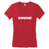 shure new Women's V-Neck T-Shirt