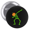 pumpkin skeleton dabbing Pin-back button
