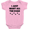 all the dogs Baby Onesie