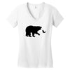 Bear Fishing Women's V-Neck T-Shirt