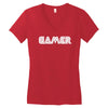 gamert   funny comic console gamers Women's V-Neck T-Shirt