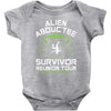 alien abductee survivor tour ufo nerd geek comic funny Baby Onesie