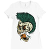 skull punk style Ladies Fitted T-Shirt
