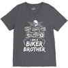 You Cant Scare Me I am Biker Brother V-Neck Tee