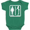 your girlfriend vs my girlfriend funny pub jokr  impress your friends! Baby Bodysuit