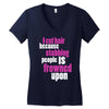 i cut hair Women's V-Neck T-Shirt