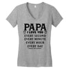 I Love you Papa Women's V-Neck T-Shirt