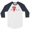 pizza is life 3/4 Sleeve Shirt