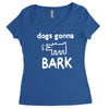 the janoskians dogs gonna bark Women's Triblend Scoop T-shirt