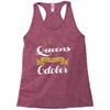 queens are born in october Racerback Tank