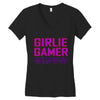 girlie gamer Women's V-Neck T-Shirt