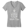 pets shih tzu Women's V-Neck T-Shirt