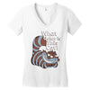 what color is this cat Women's V-Neck T-Shirt