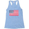 t-rex vintage american flag Racerback Tank