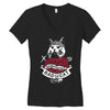 bad cat   gatos locos Women's V-Neck T-Shirt