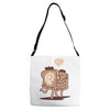 french toast kiss Adjustable Strap Totes