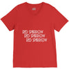 Red Sparrow V-Neck Tee