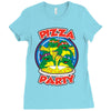 pizza party Ladies Fitted T-Shirt