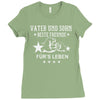 vater und sohn beste freunde Ladies Fitted T-Shirt