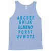 alphabet abc elemno Tank Top