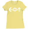 uomo coexist u2 band rock bono musica Ladies Fitted T-Shirt