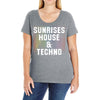 Sunrises House &amp; Techno Ladies Curvy T-Shirt