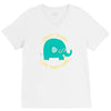 an elephant never cares V-Neck Tee
