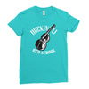 rockin' it old school bass Ladies Fitted T-Shirt