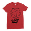 geek time Ladies Fitted T-Shirt