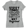 This Girl Is Taken By A Super Sexy May Boyfriend Ladies Fitted T-Shirt