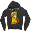 frog funny cocktail Zipper Hoodie
