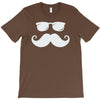 hipster glasses and moustache T-Shirt