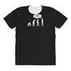 banksy funny human evolution indie All Over Women's T-shirt