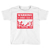 warning if zombies chase us i'm tripping you Toddler T-shirt
