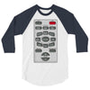 rude remote control, ideal funny birthday gift or present 3/4 Sleeve Shirt