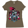 mr topstache vs jthree Ladies Fitted T-Shirt