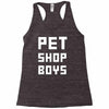 pet shop boy new Racerback Tank