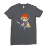 lion ow Ladies Fitted T-Shirt