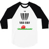 disc golf frisbee leaning on target basket innova 3/4 Sleeve Shirt