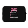 welder's wife Laptop sleeve