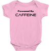powered by caffeine funny t shirt red bull morning coffee Baby Onesie